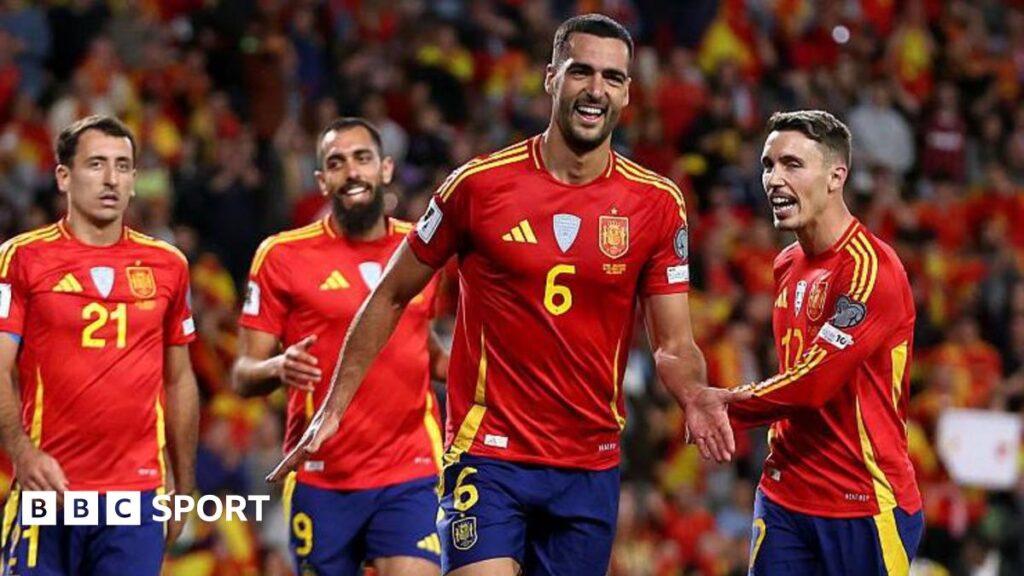 Merino scores twice as Spain beat Bulgaria