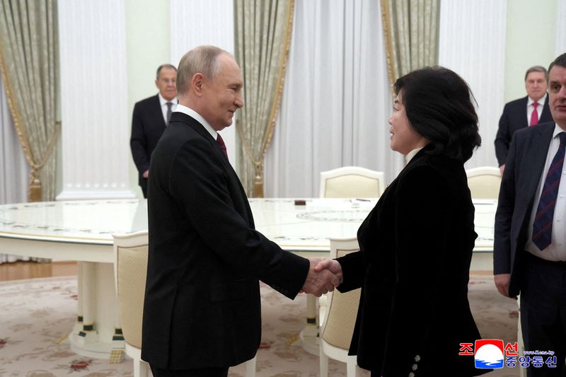 Putin and North Korea’s foreign minister discuss strengthening ties, KCNA says Reuters