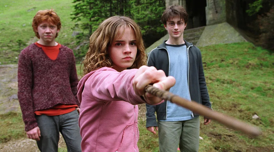 Rupert Grint, left, Emma Watson and Daniel Radcliffe star in the 2004 Alfonso Cuaron film “Harry Potter and the Prisoner of Azkaban.”