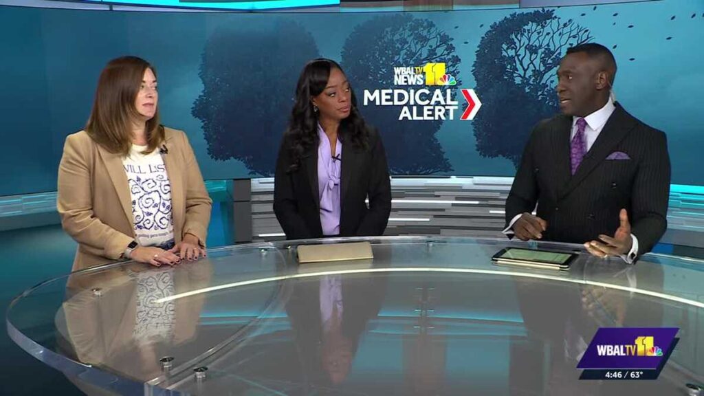 WBAL-TV 11 News talks to Kerry Graves on World Mental Health Day