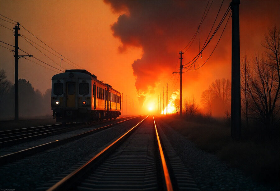 Ukraine Travel Disrupted as Russian Drone Strike Targets Railway Station, Leaving Dozens Injured