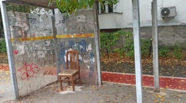 The future mayor of Bitola is asked to put a sofa for more comfortable waiting for the BUS, as the chair is not an appropriate solution. Thanks