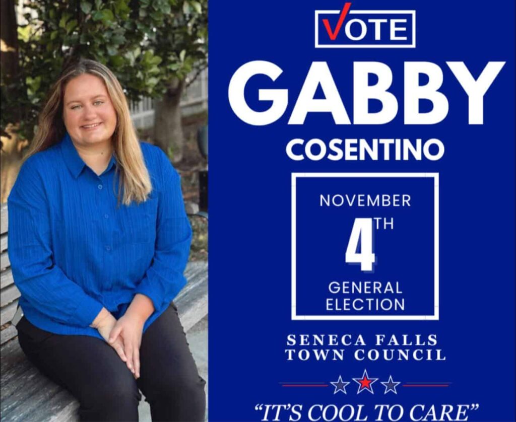 Cosentino’s energy and vision make her the right choice for Seneca Falls