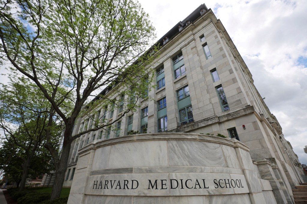 The Harvard Medical School building in Boston's Longwood Medical Area.