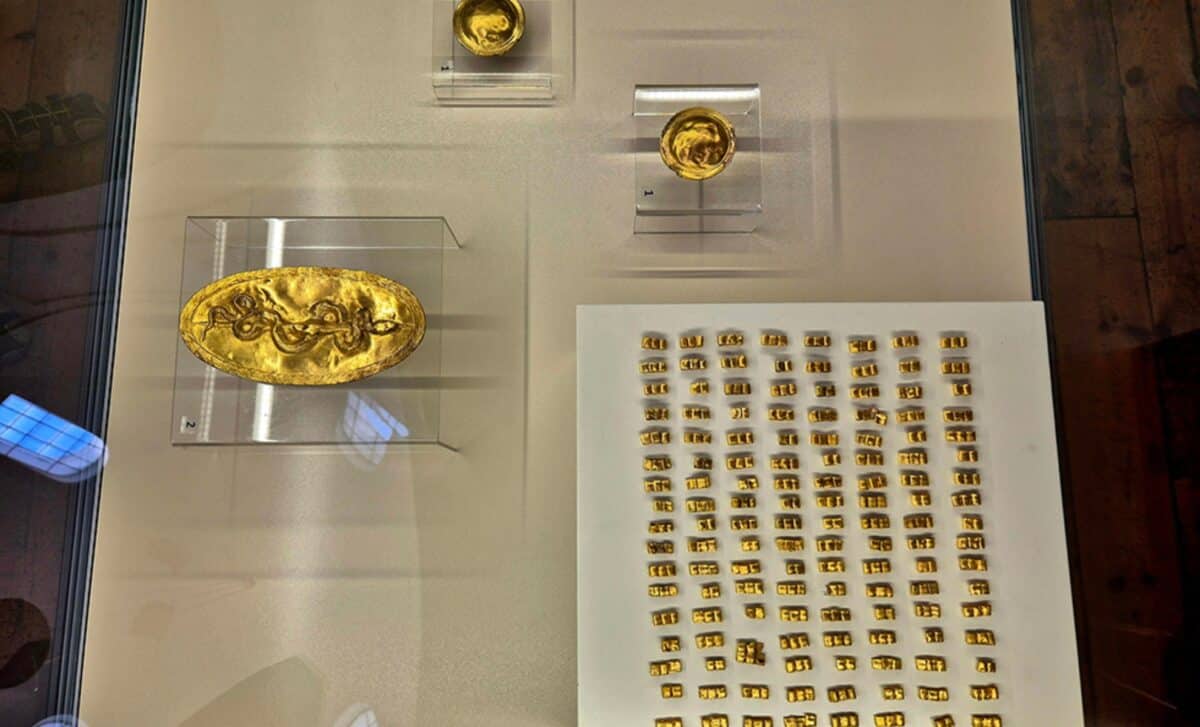 Gold Appliqués On Clothing Found In The 2,100 Year Old Tomb