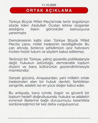 Istanbul, Ankara and Izmir bar associations did not sign the joint bar association statement condemning the Apo slogans chanted in the Turkish Grand National Assembly.