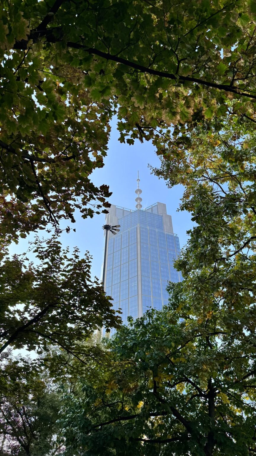 Blue Warsaw Skies & Blue Skyscrapers
