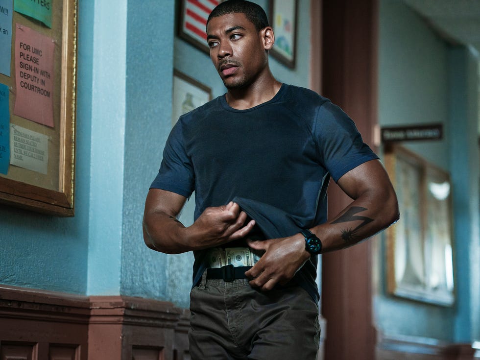 rebel ridge. aaron pierre as terry richmond in rebel ridge. cr. allyson riggs/netflix © 2024.