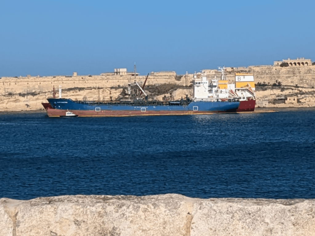 Valletta, Malta - cordoned off tankers
