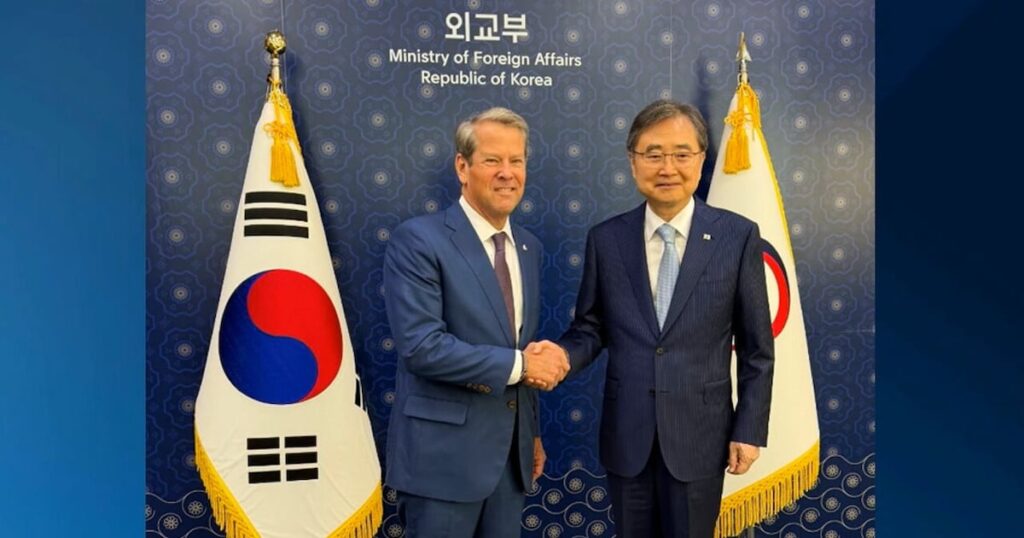 EXCLUSIVE: Gov. Kemp gets questions over Hyundai plant raid during economic trip to South Korea – WSB-TV Channel 2