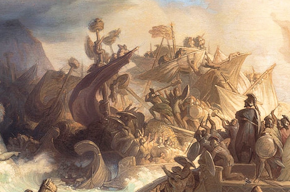 Illustration of Battle of Salamis