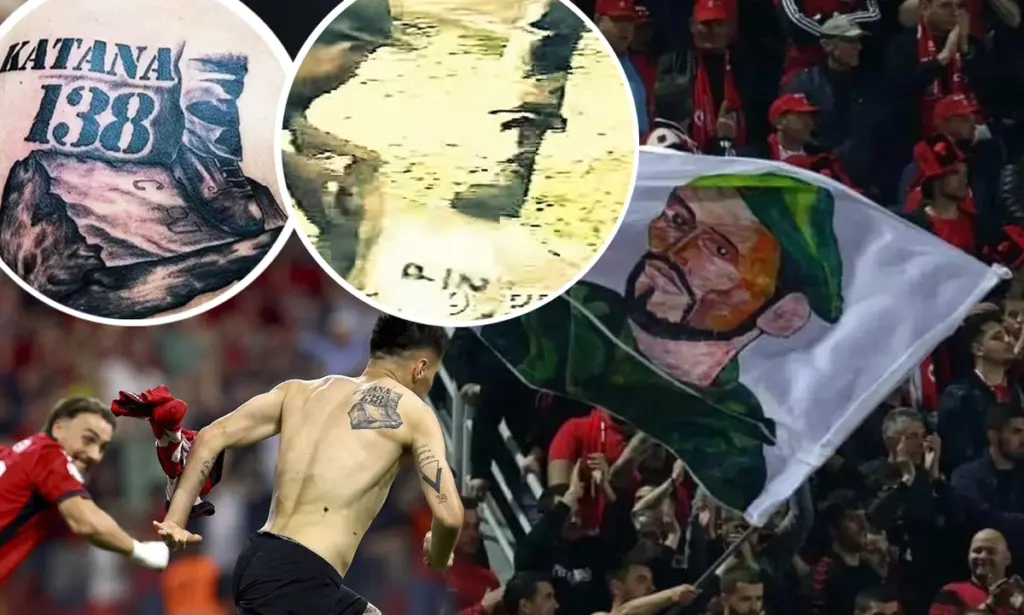 In Serbia, they are 'afraid' of Mirlind Daku's tattoo with Agim Ramadani - Katana
