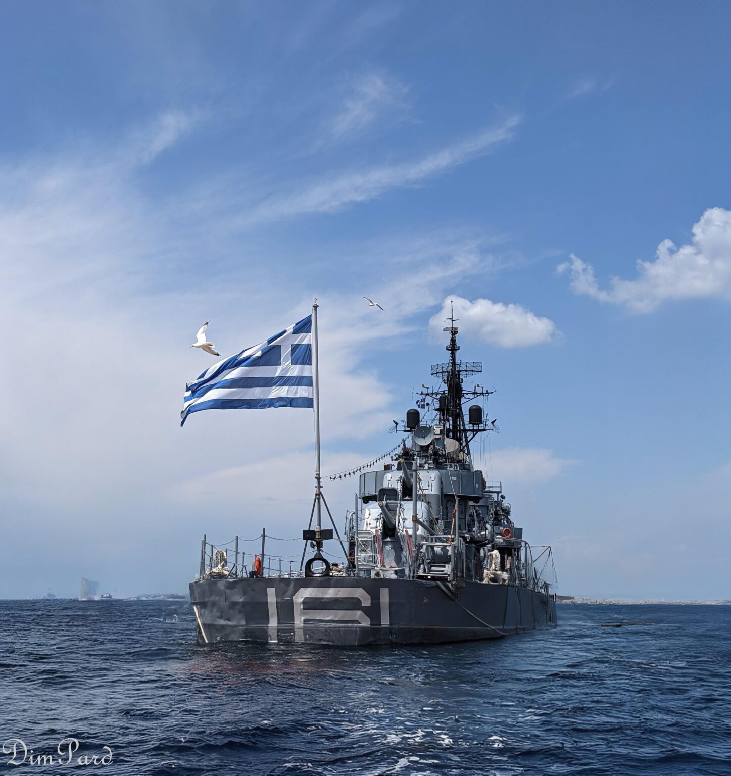 October 28th! The Greek Flag is flying at the Anti-Destroyer Arrow! Happy Birthday Greece!