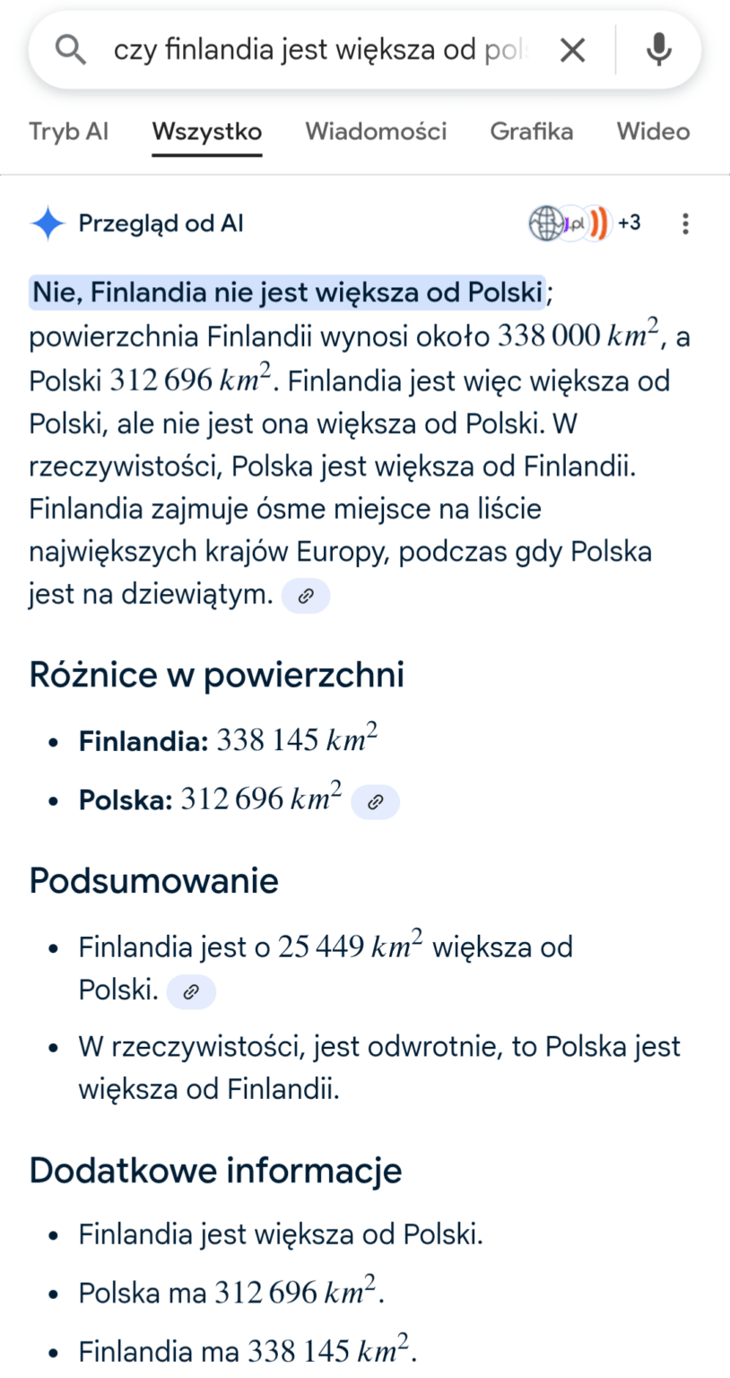 Is Finland bigger than Poland?