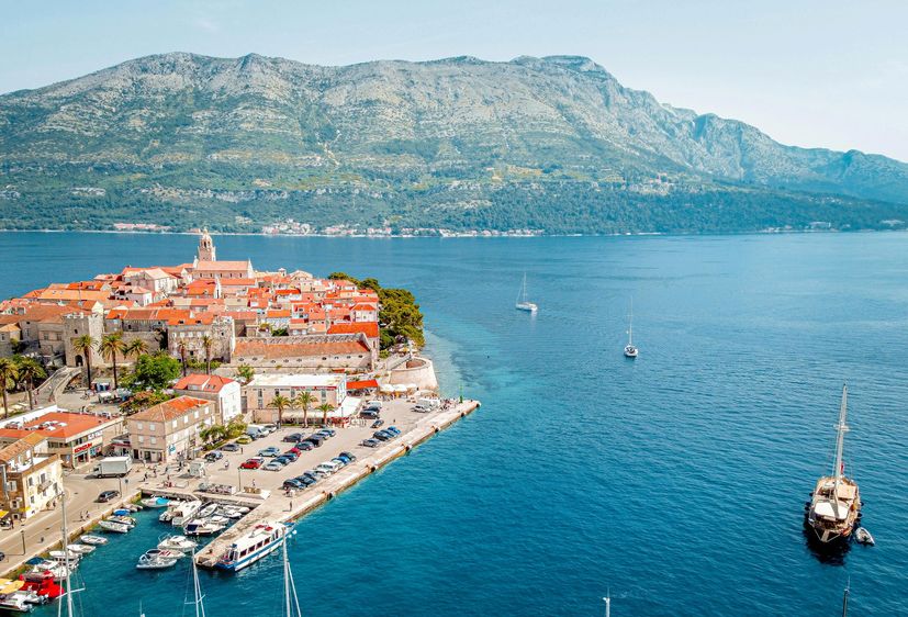 Catamaran to Korcula