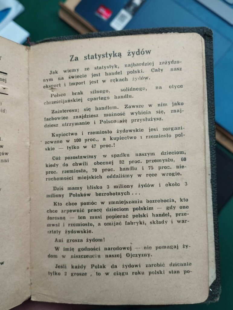 Fragment from 1939 notebook Fragment from 1939 notebook