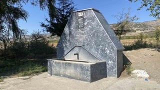 The fountain built in Eskişehir in memory of Martyr Gendarmerie Specialist Sergeant Tarkan Karaca was destroyed for the third time by removing the martyr's photo and the Turkish flag.
