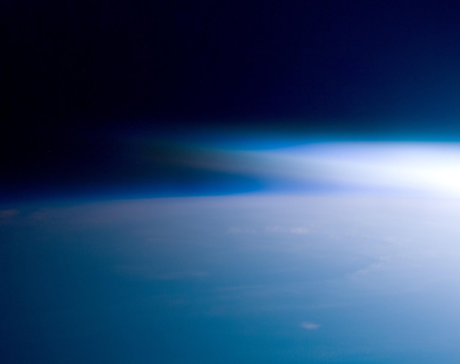 Photographing the Belt of Venus from the ISS. More details in comments.