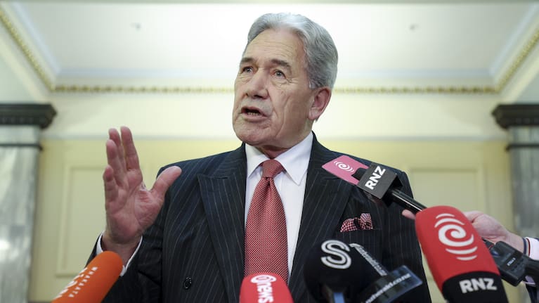 New Zealand First leader Winston Peters.