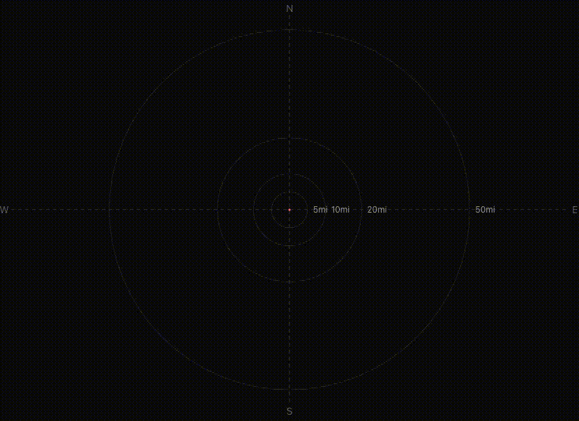 [OC] Animating a radial map of all bike rides I've taken over 5 years, emanating out from the same starting point