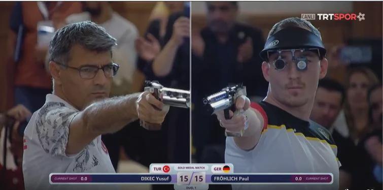 Yusuf Dikec from Turkey won european championship after defeating his german opponent