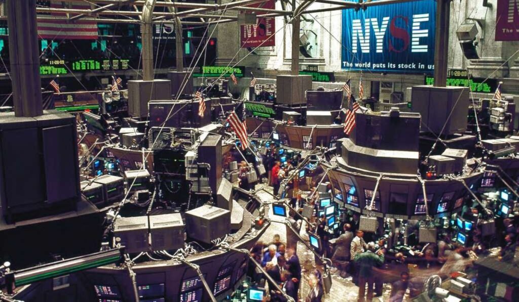 New York Stock Exchange trading floor.