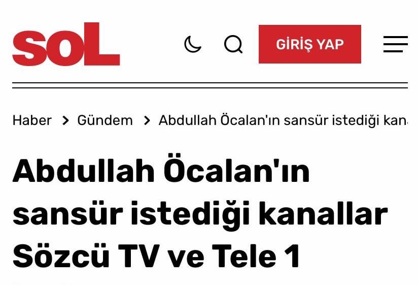 How do you interpret the appointment of a trustee to Tele1 right after Abdullah Öcalan demanded censorship of the spokesman and Tele1?