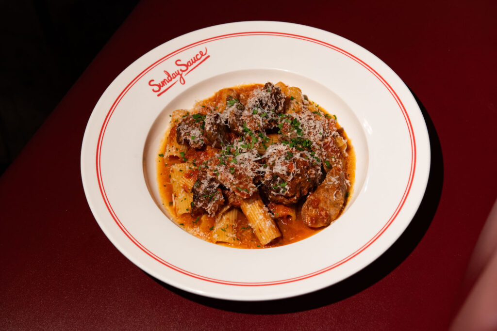 Sunday Sauce: Italian American Comfort Food Comes to Portland via New Jersey Sunday Sauce. Actual Sunday sauce over pasta.