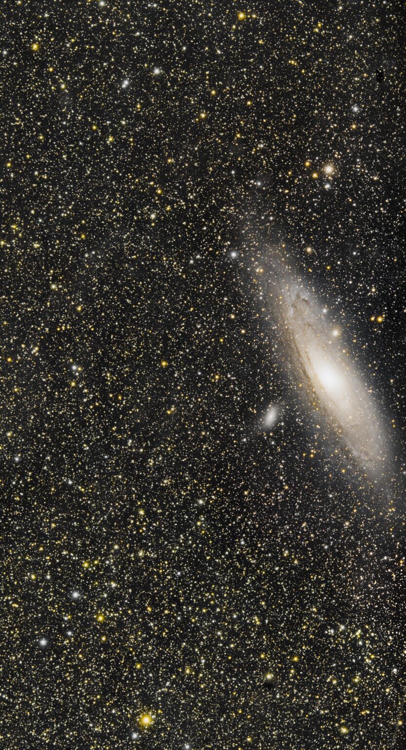 Dense star field & M31 from Backyard