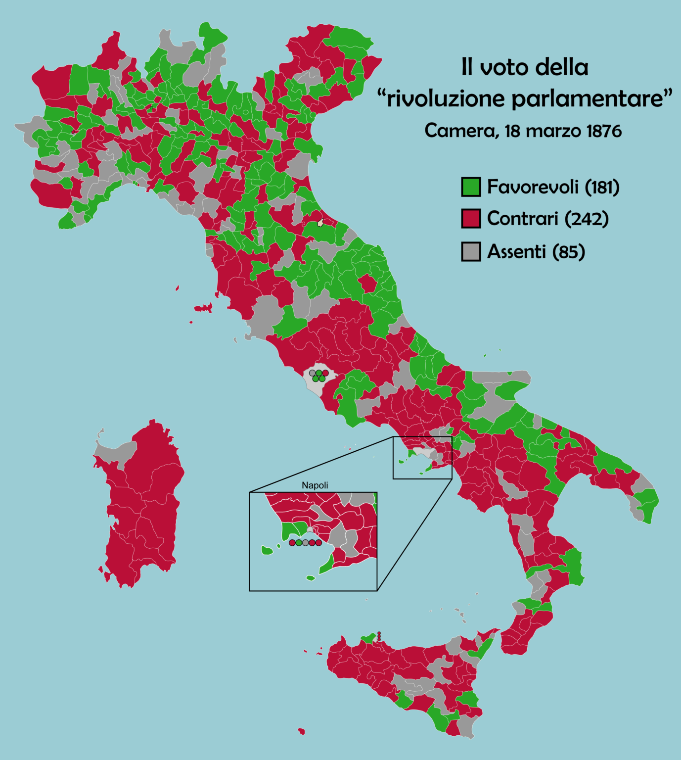 Visualization of the 1876 "Parliamentary Revolution" vote