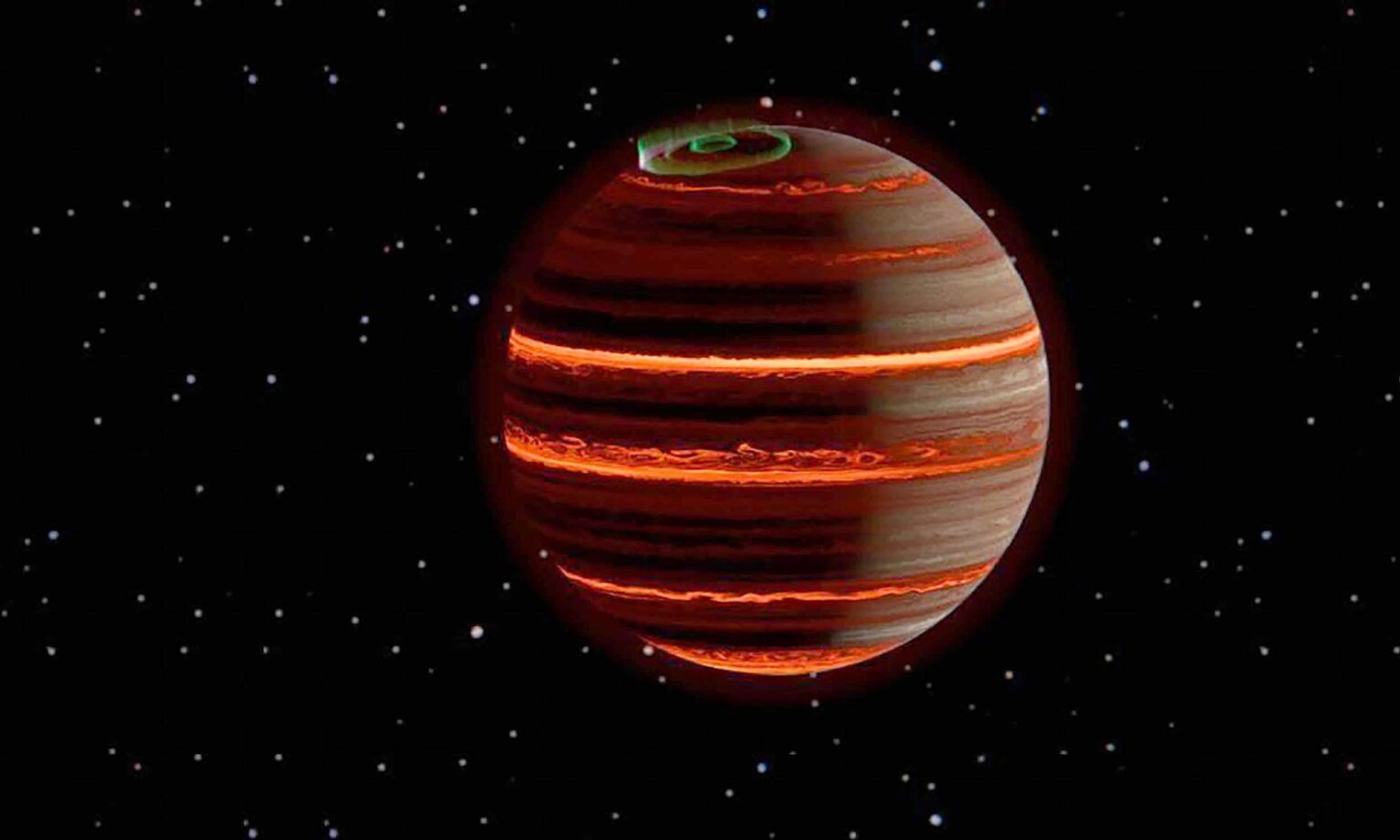 Webb Telescope captures auroras on a rogue planet as it zips through the galaxy