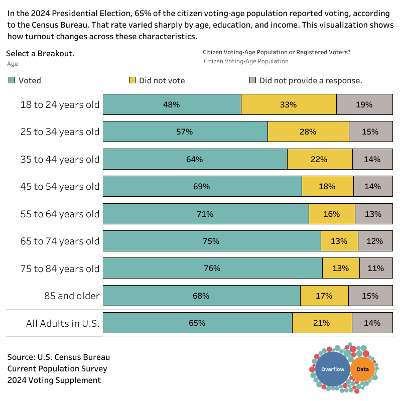 Breaking Down Voter Turnout in the 2024 Presidential Election [OC]