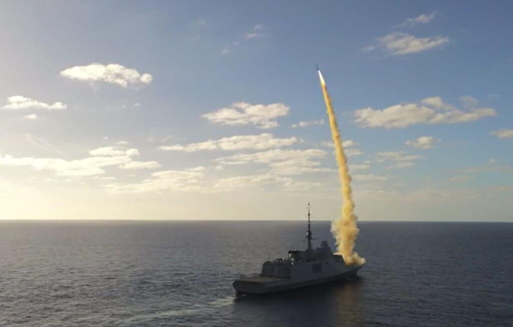 Army: A French navy frigate intercepted a “supersonic threat” with an Aster missile during an exercise Army: A French navy frigate intercepted a “supersonic threat” with an Aster missile during an exercise