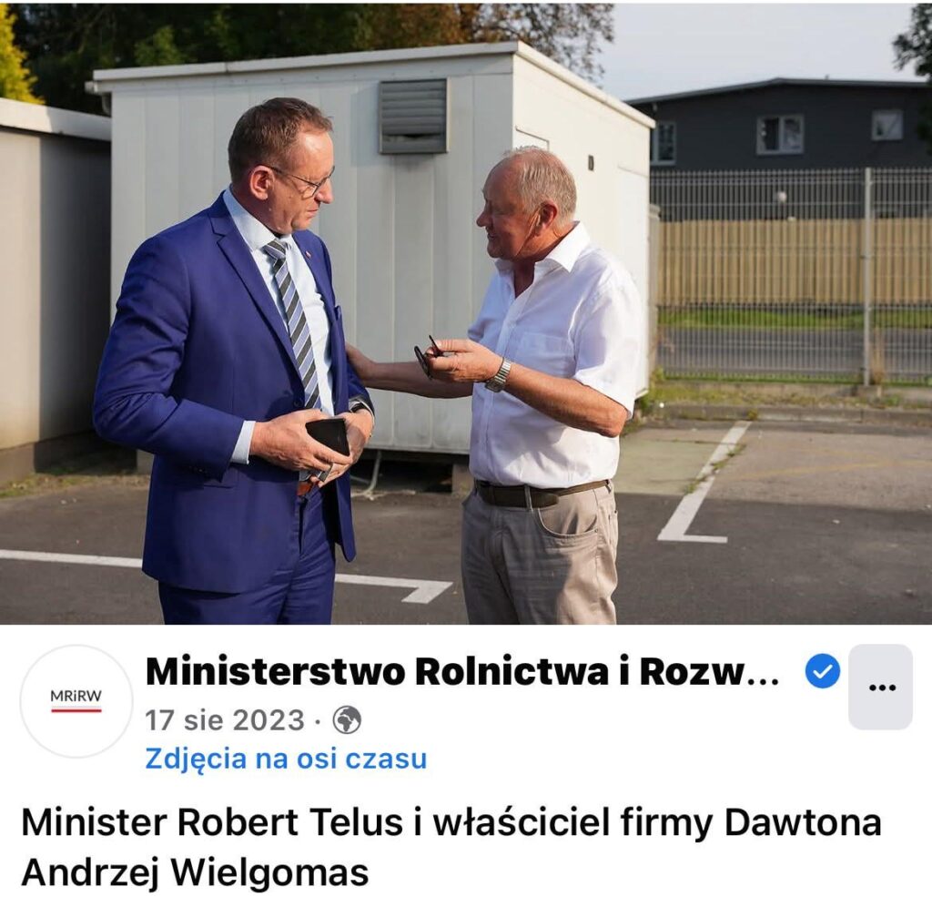Telus and Wielgomas on the official FB channel of MRIRW