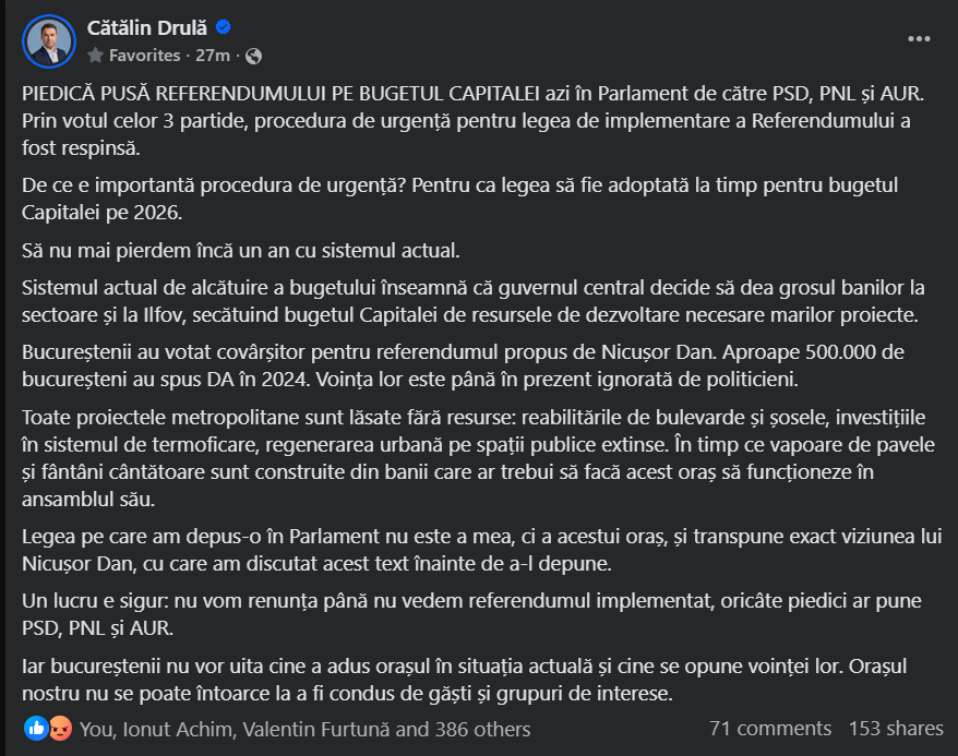 PSD PNL and AUR do not want to apply Nicușor's referendum