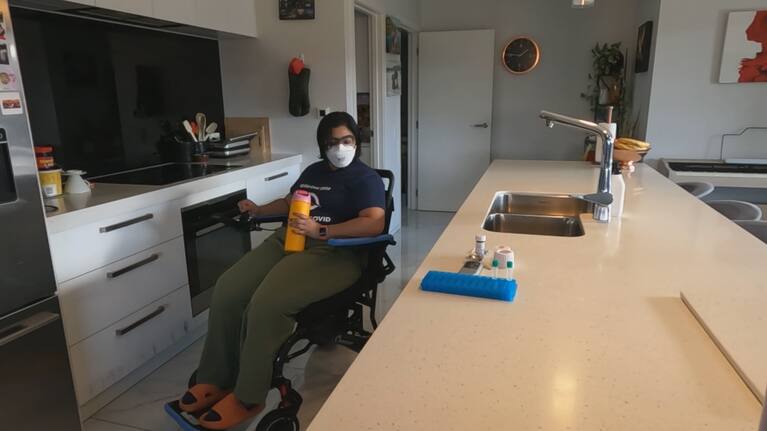 Raquel Parackal has issues with nerve and muscle damage and her heart. 