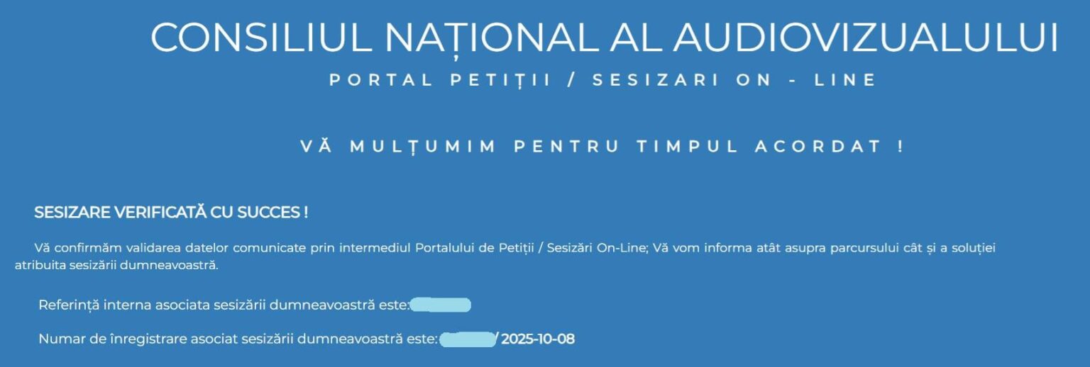 I filed a complaint with the CNA against the subredit of the pro-Russian bubble and sovereign (DE) informed