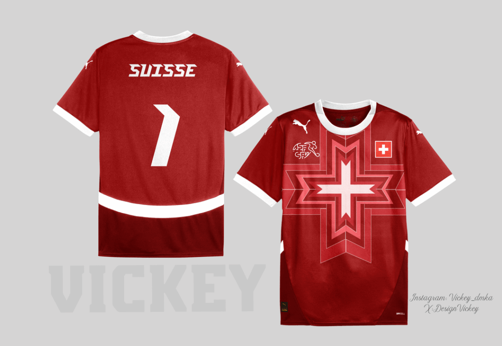 Switzerland National team Jersey design.