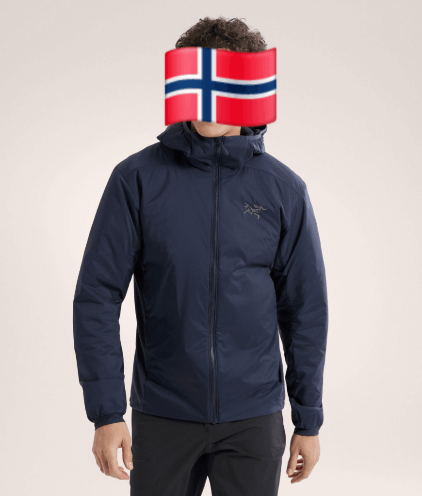 Are they giving out blue Arcteryx jackets in Nord Norge?