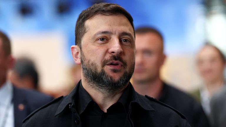 Mr Zelenskyy says his troops have made gains. File pic: Reuters 
