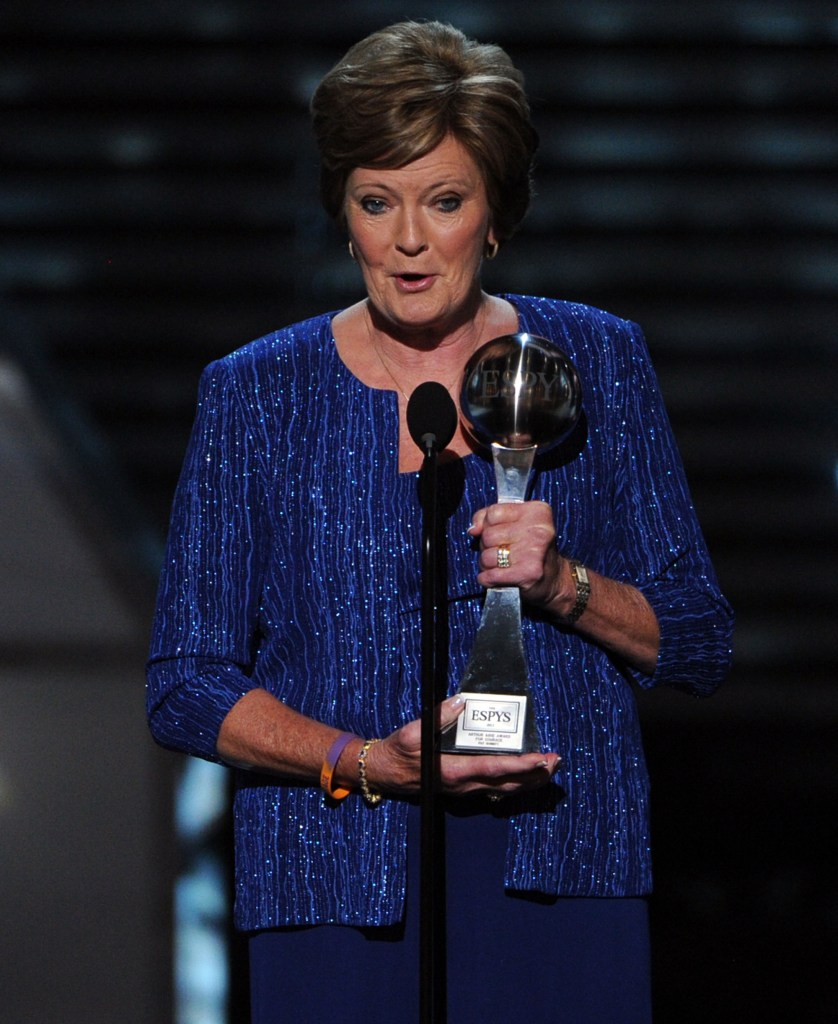 Legendary college basketball coach Pat Summitt at the 2012 ESPY Awards.