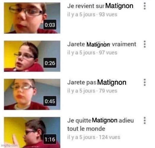 “But I resigned Madame Salamé! »