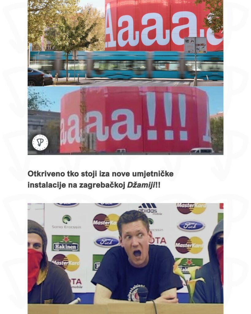 Discovered who is behind the new artistic installation on the Zagreb mosque