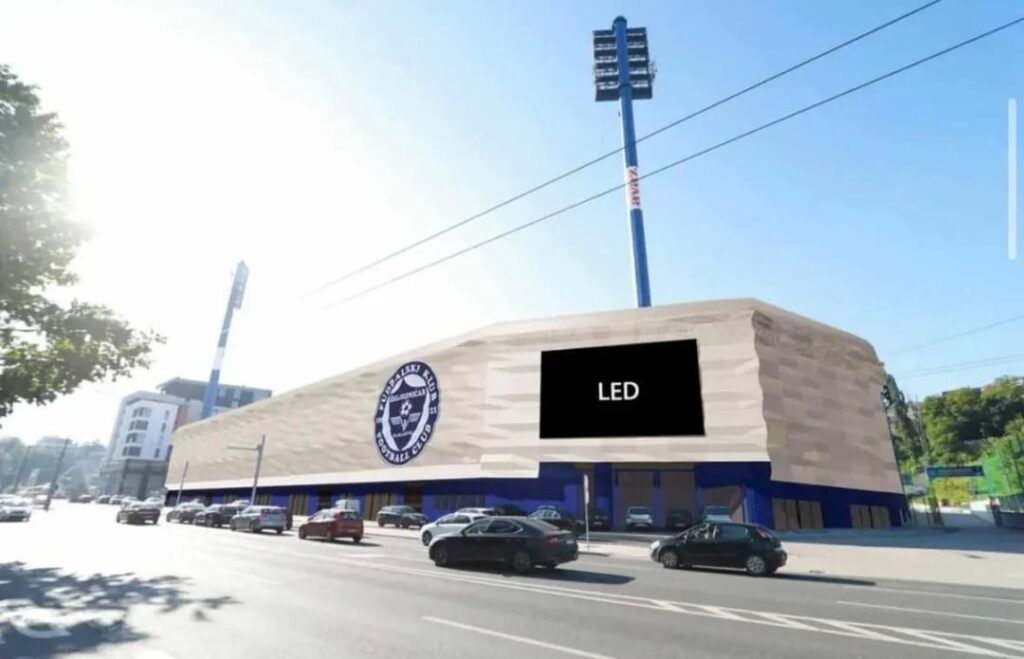 Here is how Grbavica Stadium in Sarajevo will look like with a new facade