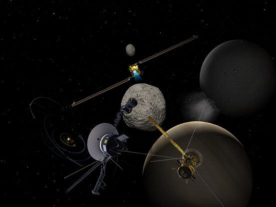 NASA Eyes website - track the positions of NASA satellites, asteroids and more in real-time
