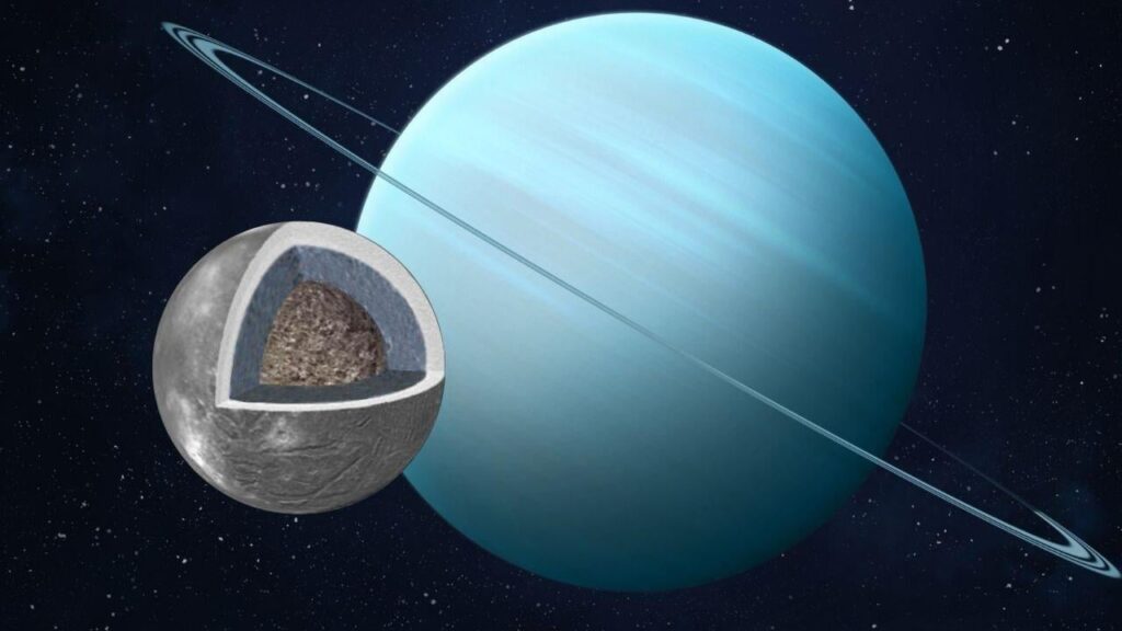 Uranian moon Ariel could have had a deep ocean 100 miles deep