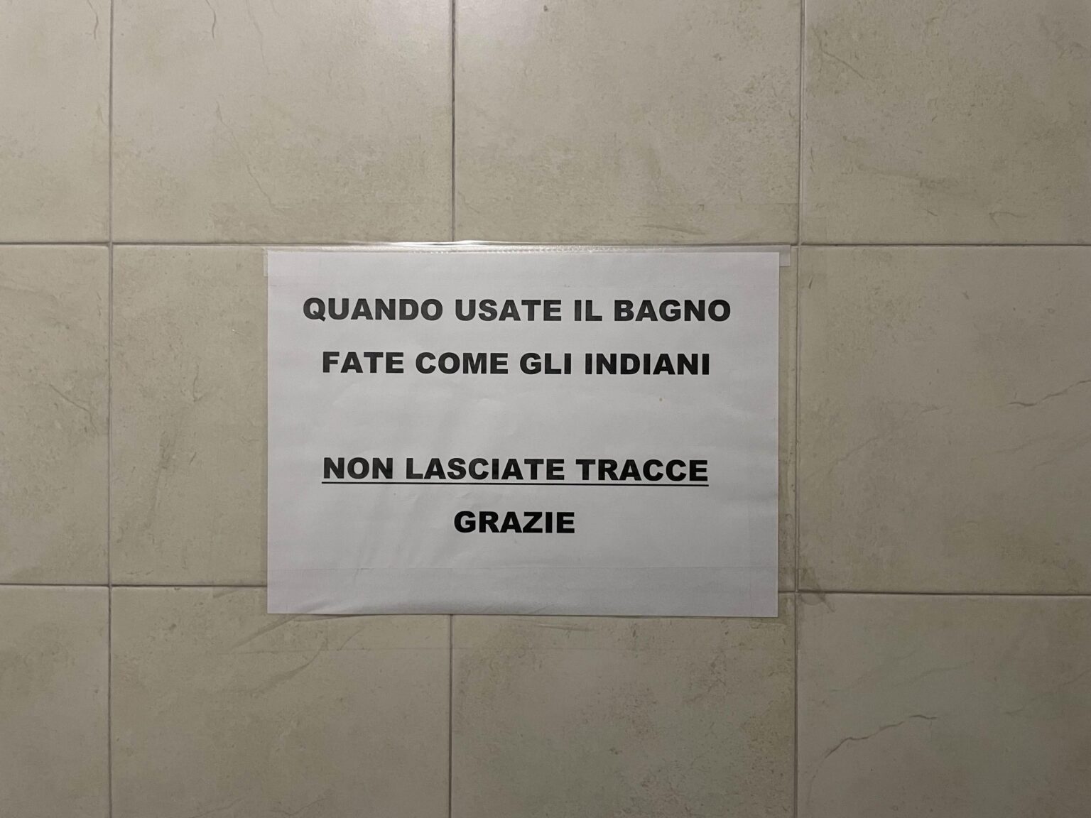 Can anyone help me understand the historical context behind this sign?
