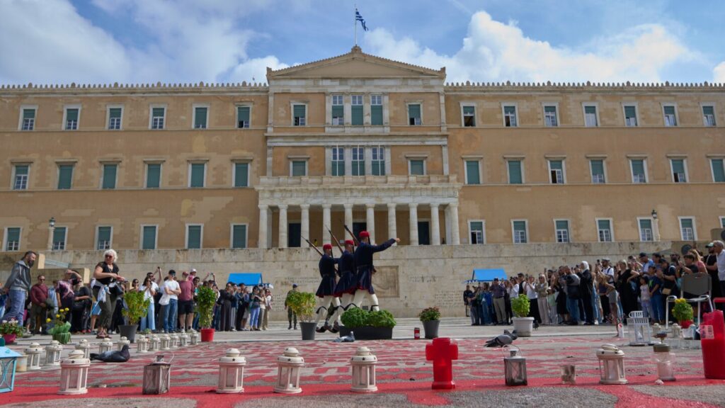 Athens monument protest ban sparks debate in Greece's parliament