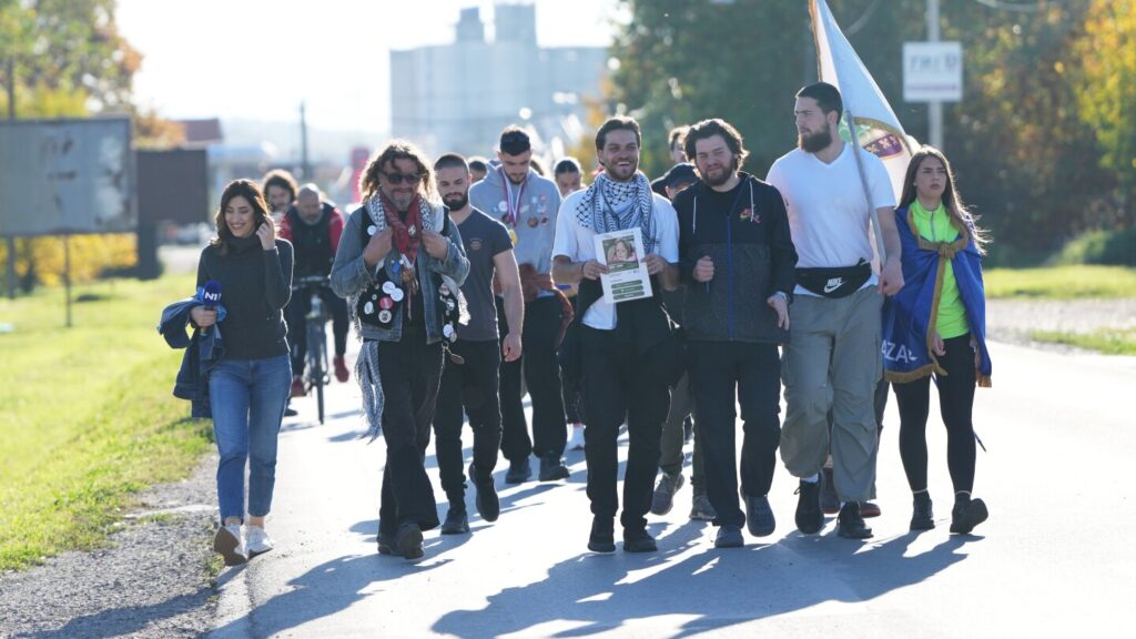 Students in Serbia trek across the country for victims ahead of Nov. 1 canopy crash rally