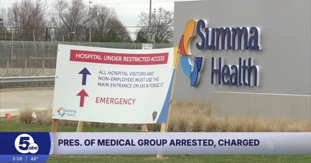 Summa Health Group President arrested after allegation of sharing revenge porn